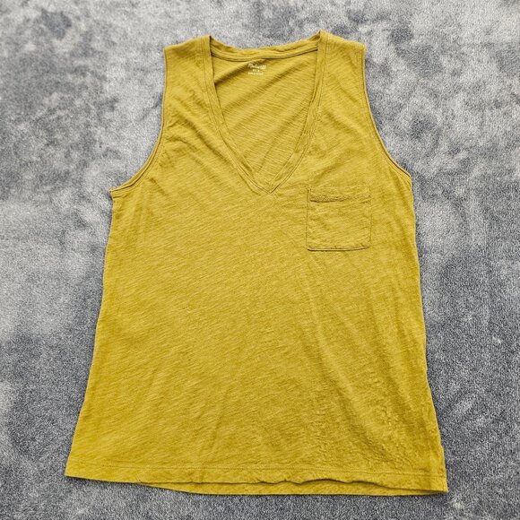 madewell Shirt womens small sleeveless pocket v neck pullover lightweight casual - Picture 1 of 10
